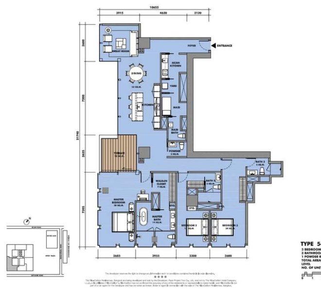 3 Bedroom The Ritz Carlton Residences For Rent & Sale 9033 image-08