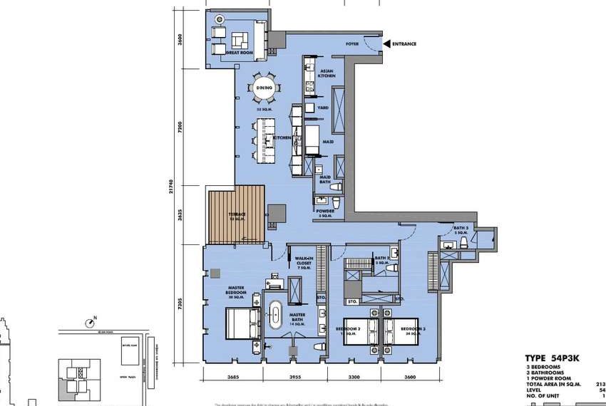 3 Bedroom The Ritz Carlton Residences For Rent & Sale 9033 image-08