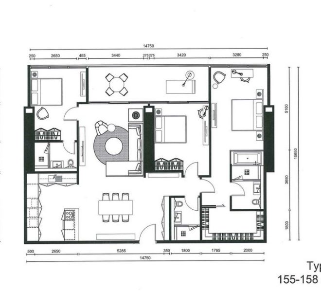 185 Rajadamri 3 Bed Condo For Rent 15032 Image-18